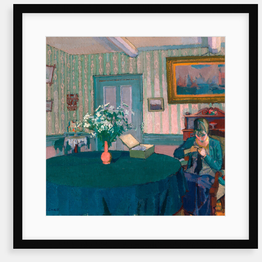 Sylvia Darning by Harold Gilman