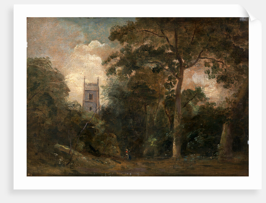 A Church in the Trees Stoke-by-Nayland Church by John Constable