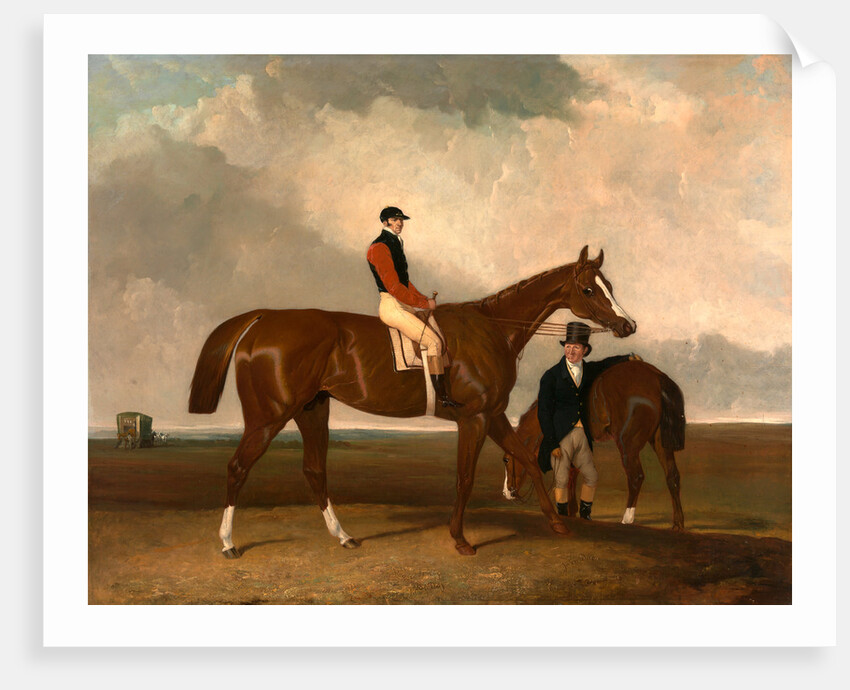 Elis at Doncaster, Ridden by John Day, with his Van in the Background by Abraham Cooper