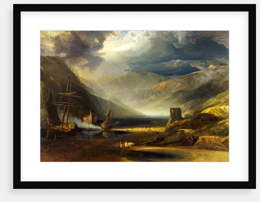 A Scene on the Coast, Merionethshire - Storm Passing Off by Anthony Vandyke Copley Fielding