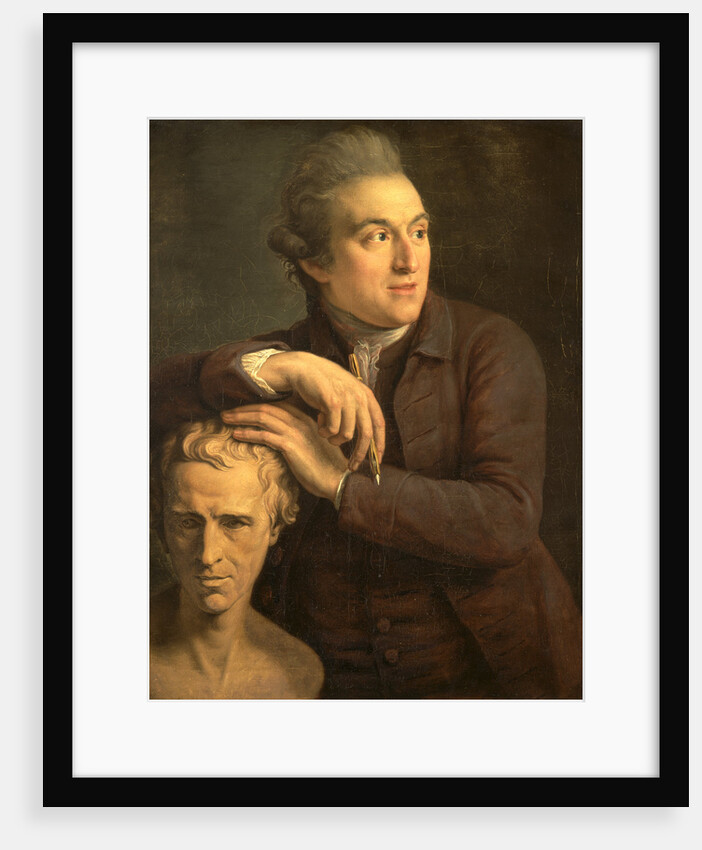 Joseph Nollekens with His Bust of Laurence Sterne by John Francis Rigaud