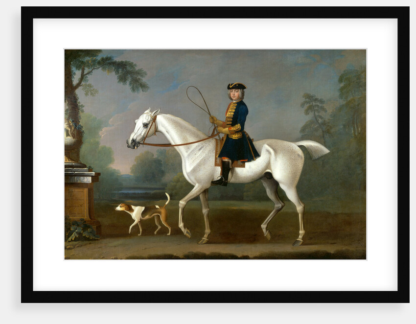 Sir Roger Burgoyne Riding 'Badger' Sir Roger Buroyne Upon His Favourite Horse Badger, With His Bitch Juno by James Seymour