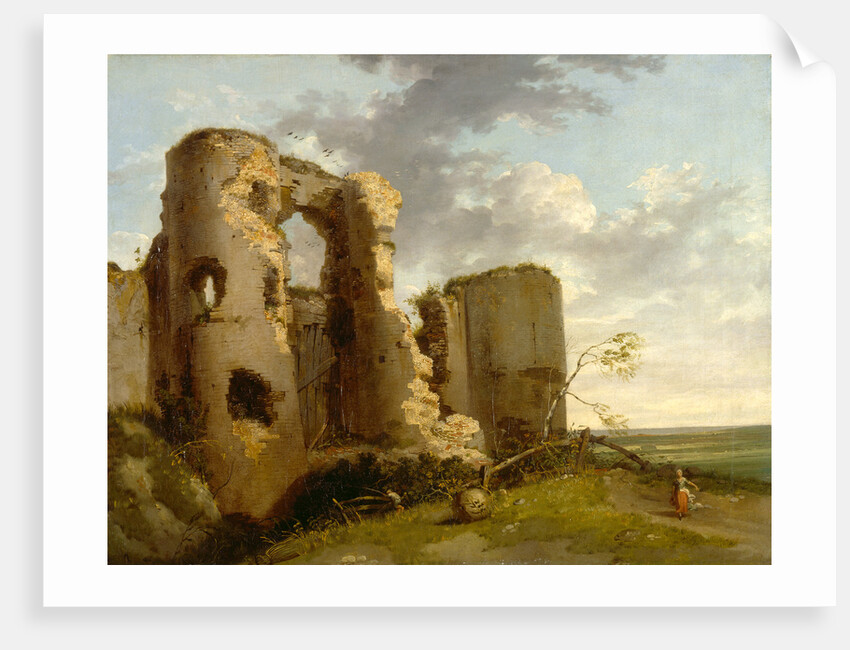 West Gate of Pevensey Castle, Sussex by John Hamilton Mortimer