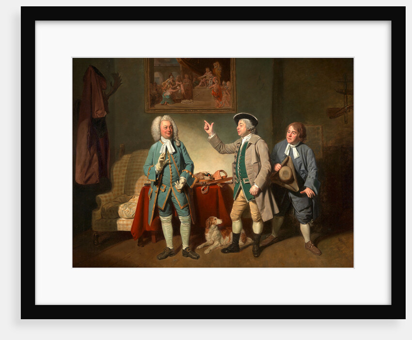 Edward Shuter, John Beard, and John Dunstall in Isaac Bickerton's 'Love in a Village' by Johan Joseph Zoffany