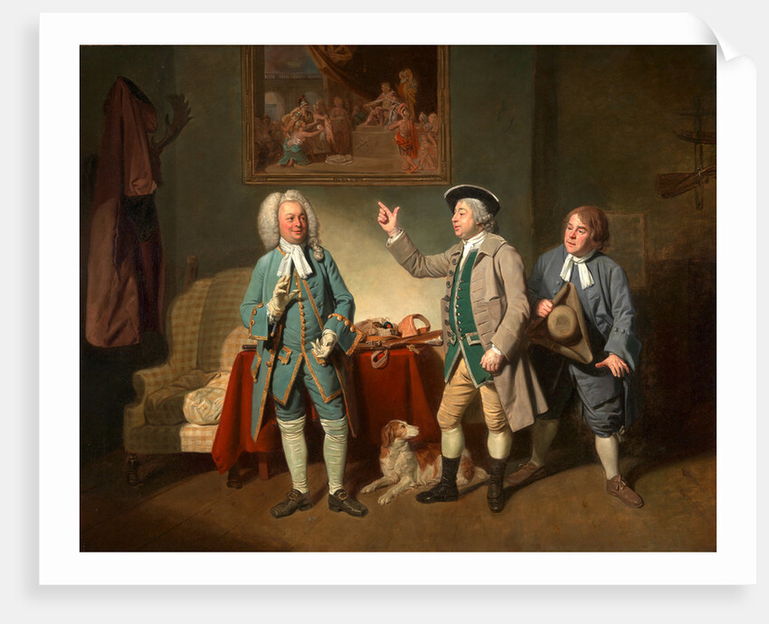 Edward Shuter, John Beard, and John Dunstall in Isaac Bickerton's 'Love in a Village' by Johan Joseph Zoffany
