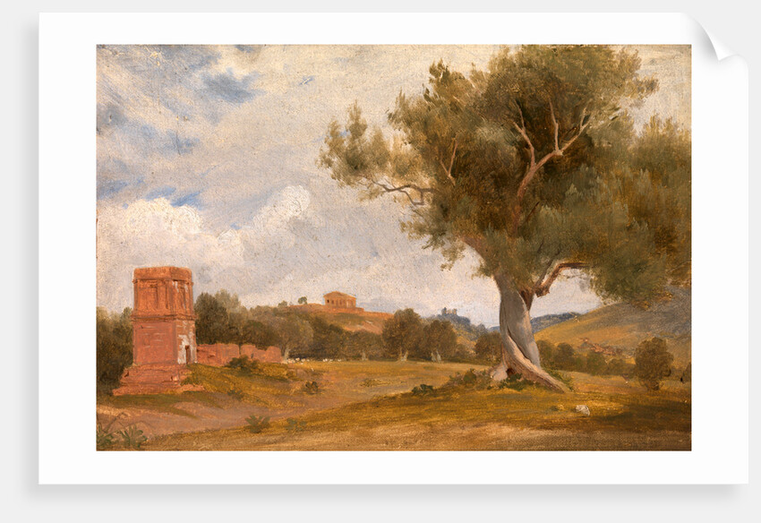 A View at Girgenti in Sicily with the Temple of Concord and Juno, Italy by Charles Lock Eastlake