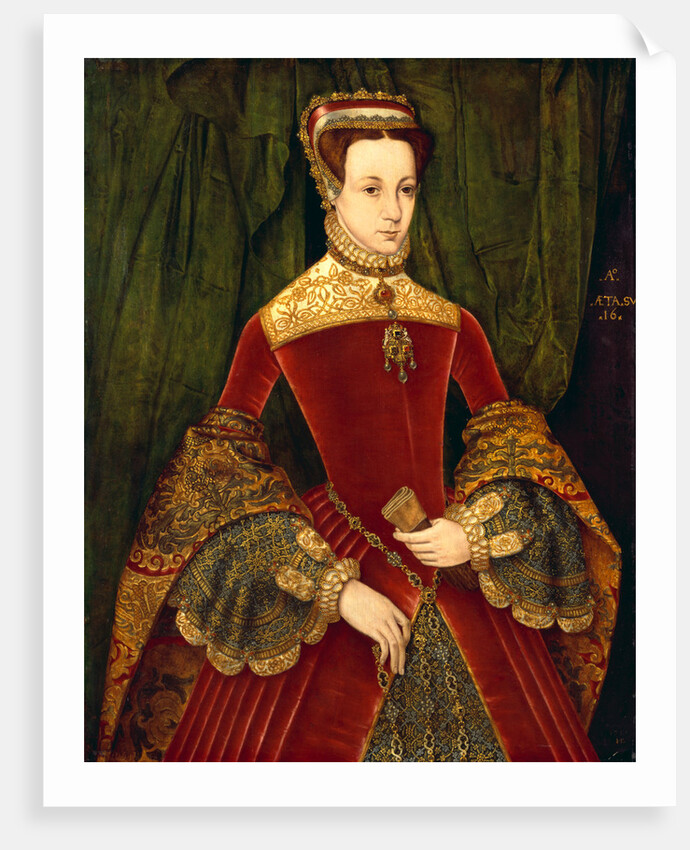 Portrait of a woman, aged sixteen, previously identified as Mary Fitzalan, Duchess of Norfolk, 1565 by Hans Eworth