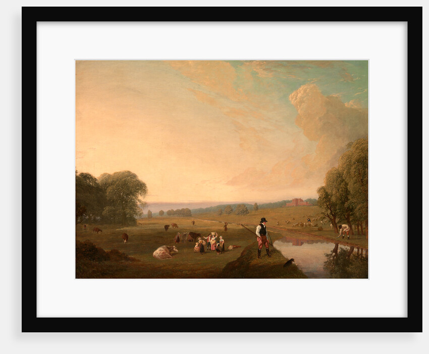 A View of Theobald's Park, Hertfordshire by John James Chalon