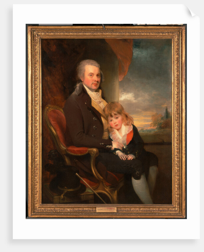 Edward George Lind and His Son, Montague by Sir William Beechey