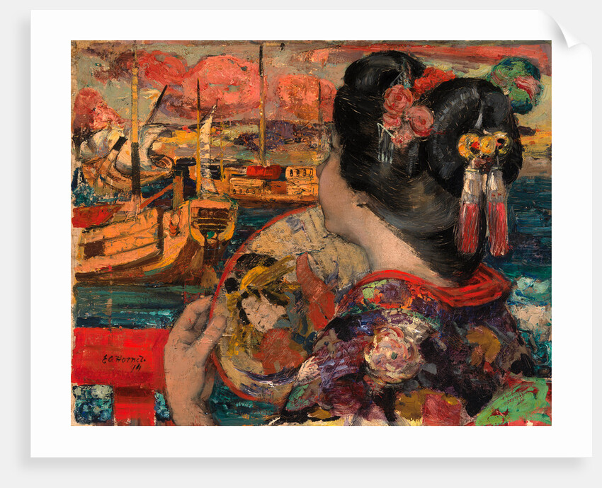 The Balcony, Yokohama by Edward Atkinson Hornel