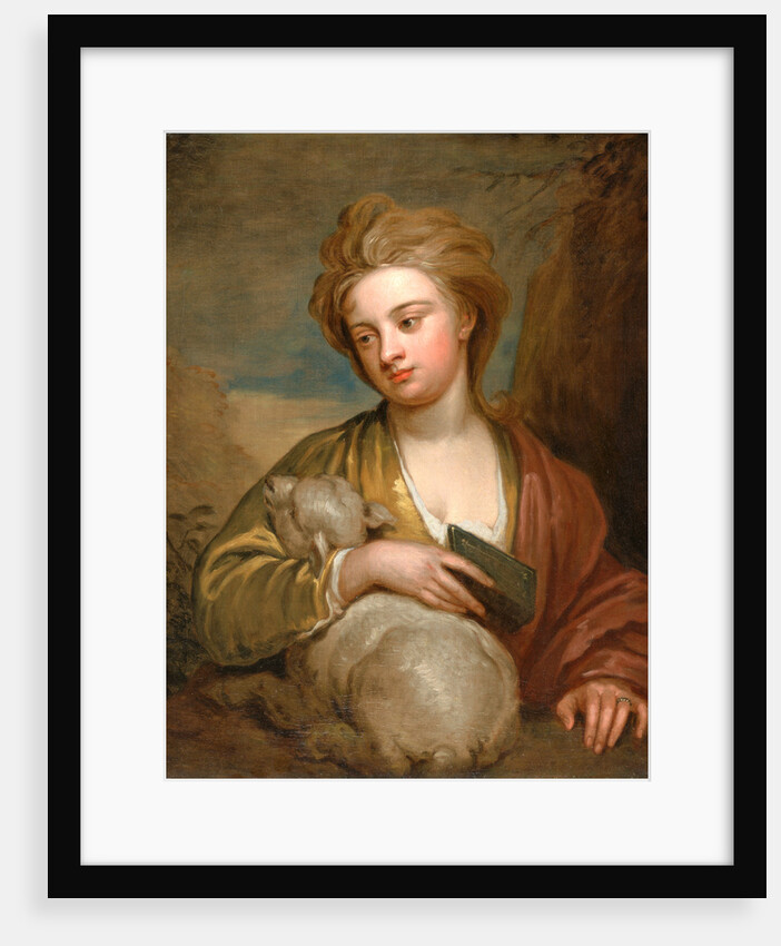 Portrait of a Woman as St. Agnes, Traditionally Identified as Catherine Voss Miss Voss as St. Agnes by Sir Godfrey Kneller