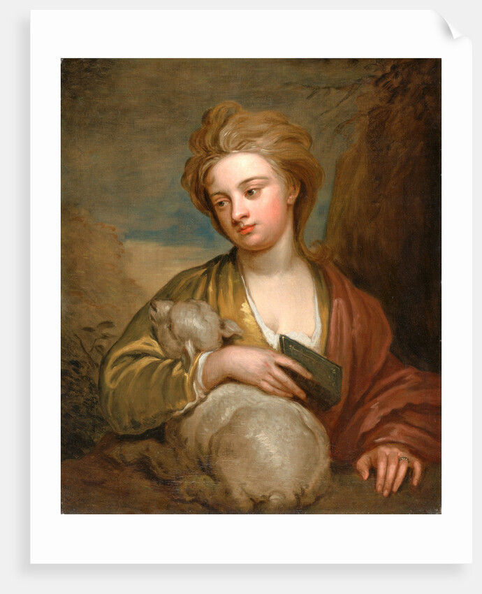 Portrait of a Woman as St. Agnes, Traditionally Identified as Catherine Voss Miss Voss as St. Agnes by Sir Godfrey Kneller