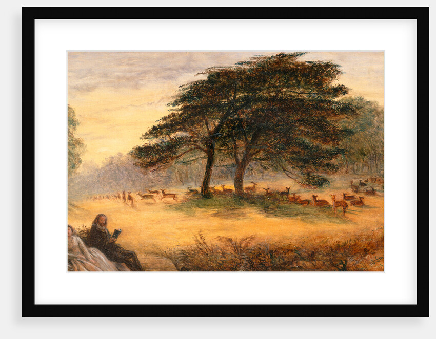 Lovers in Richmond Park (Windsor Park), London by James Smetham