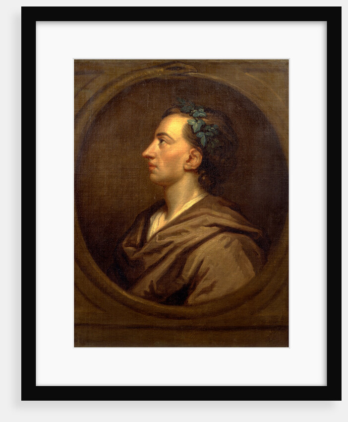Alexander Pope Profile, Crowned with Ivy by Studio of Sir Godfrey Kneller