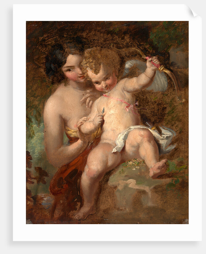 Cupid Armed Venus and Cupid by William Hilton