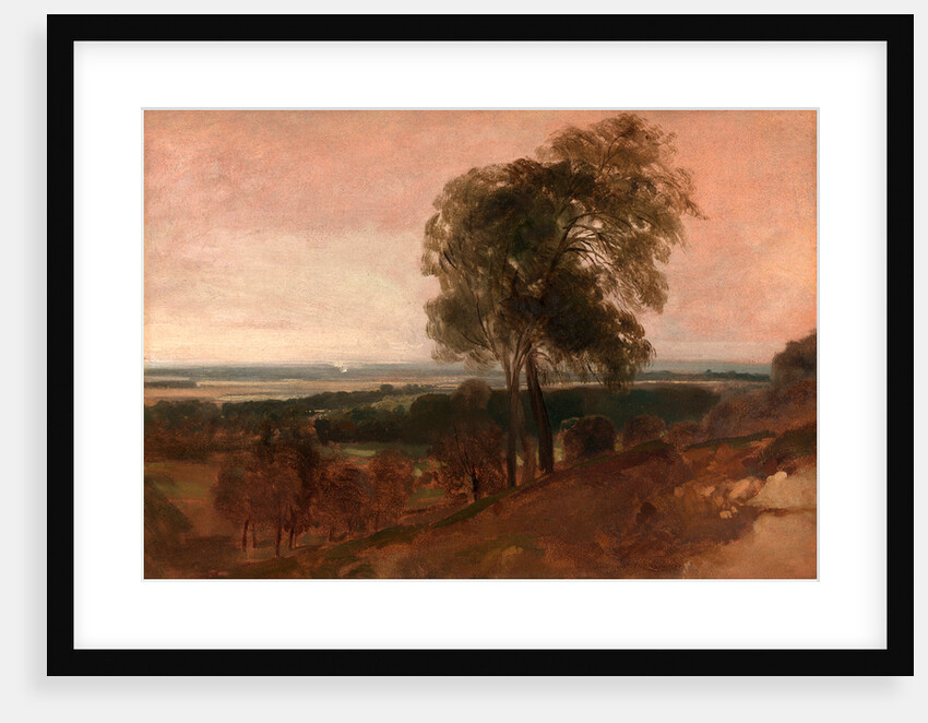 Landscape study at sunset by Peter DeWint