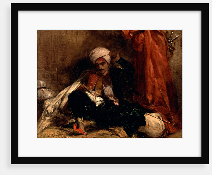 Seated Turk A Turk Enjoying a Siesta by Richard Parkes Bonington