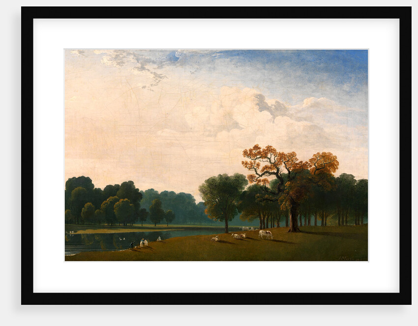 Kensington Gardens London A view of the serpentine by John Martin