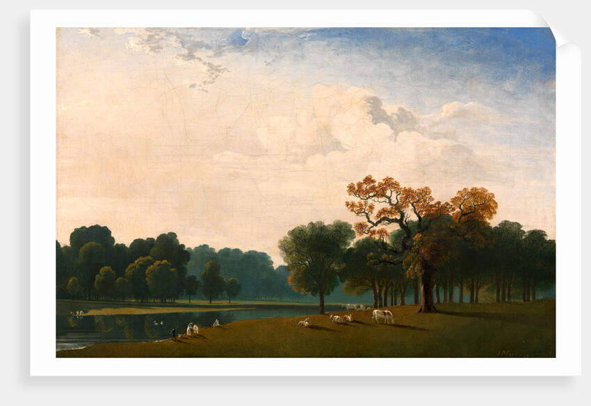 Kensington Gardens London A view of the serpentine by John Martin