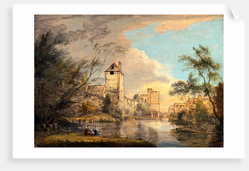 An Unfinished View of the West Gate, Canterbury, Kent by Paul Sandby