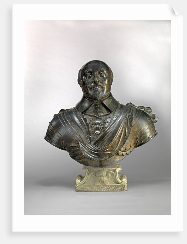 Bust of a Man Robert Bertie, 1st Earl of Lindsey, after Hubert Le Sueur by Anonymous