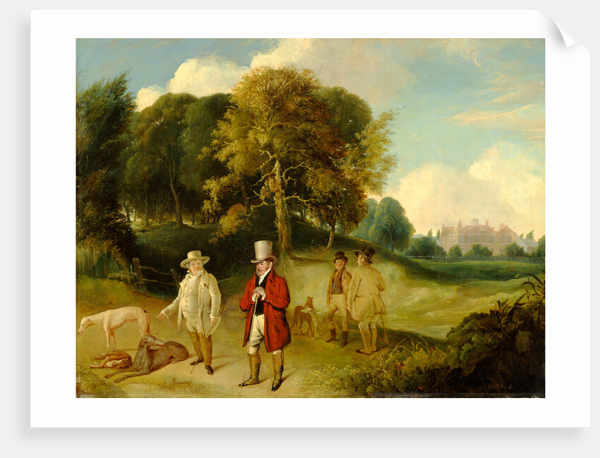 J.M.W. Turner and Walter Fawkes at Farnley Hall by R. Wildman