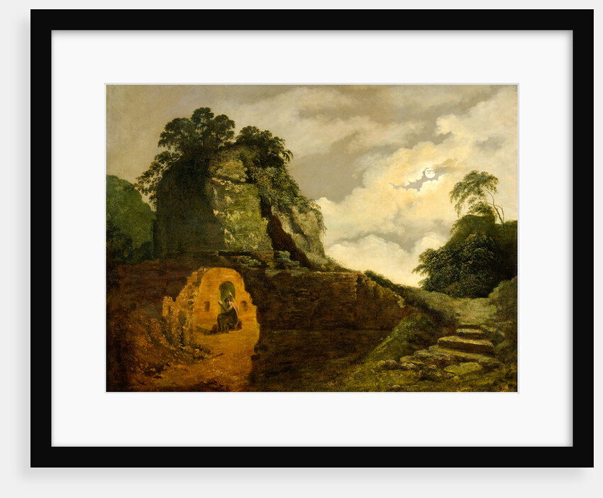 Virgil's Tomb by Moonlight, with Silius Italicus Virgil's Tomb by Moonlight by Joseph Wright of Derby