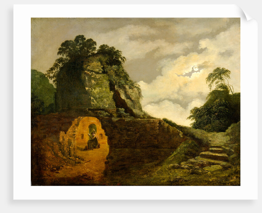 Virgil's Tomb by Moonlight, with Silius Italicus Virgil's Tomb by Moonlight by Joseph Wright of Derby
