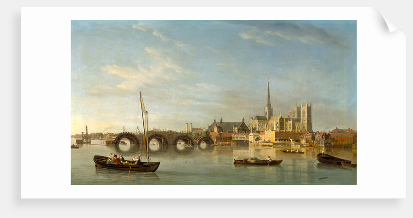 London, the Building of Westminster Bridge by Samuel Scott