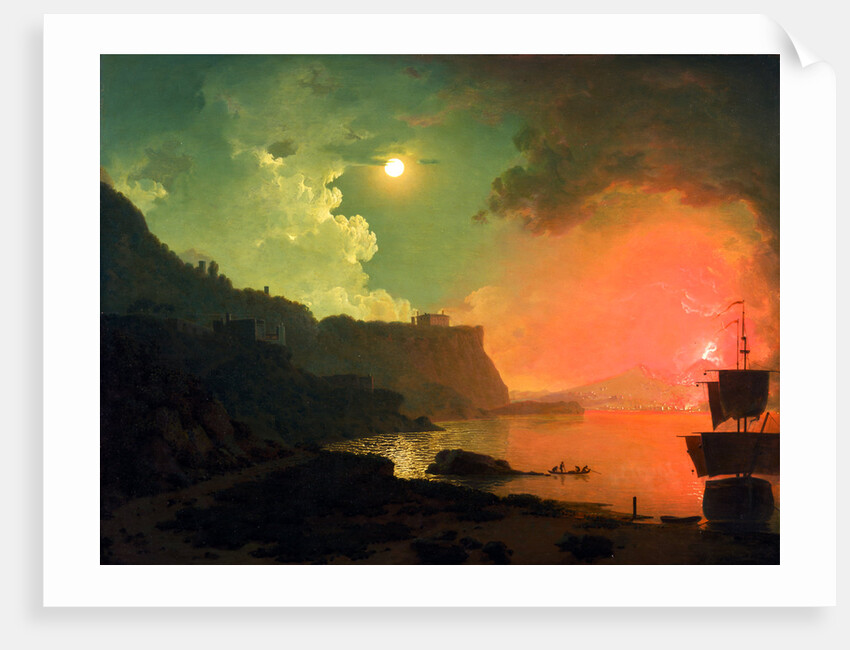 Vesuvius from Posillipo by Joseph Wright of Derby