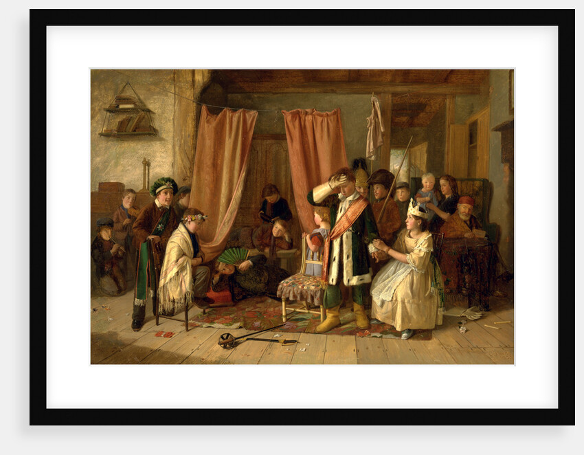 Children Acting the 'Play Scene' from 'Hamlet,' Act II, Scene ii by Charles Hunt