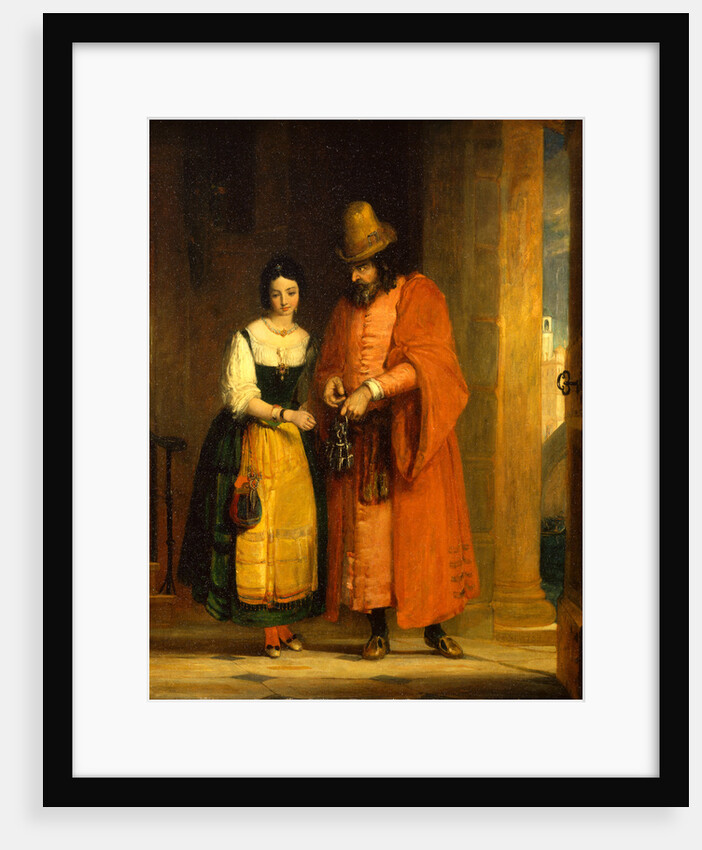 Shylock and Jessica from the 'Merchant of Venice,' II, ii by Gilbert Stuart Newton