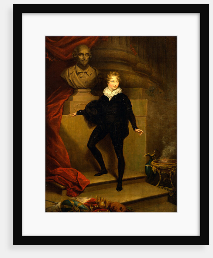 Master Betty as Hamlet, before a bust of Shakespeare by James Northcote