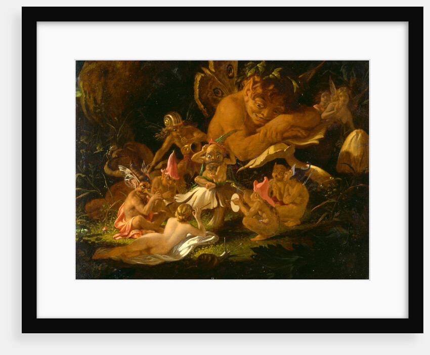 Puck and Fairies, from 'A Midsummer Night's Dream' Elves and Fairies - 'A Midsummer Night's Dream', Act II, Scene II by Joseph Noel Paton