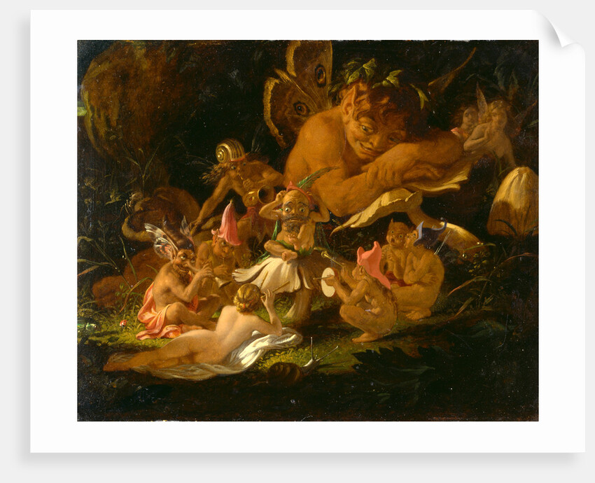Puck and Fairies, from 'A Midsummer Night's Dream' Elves and Fairies - 'A Midsummer Night's Dream', Act II, Scene II by Joseph Noel Paton