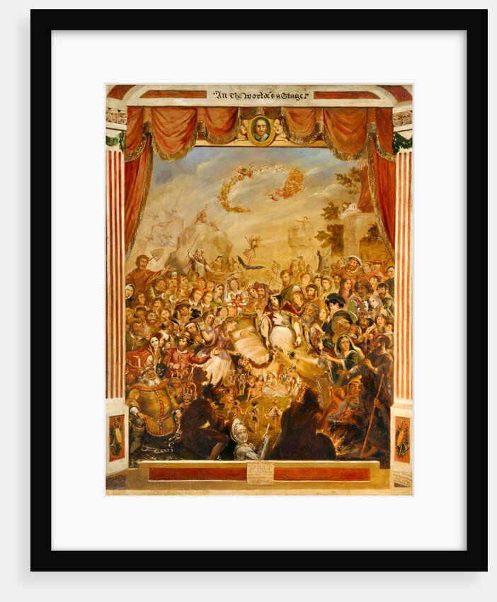 The First Appearance of William Shakespeare on the Stage of the Globe Theatre by George Cruikshank