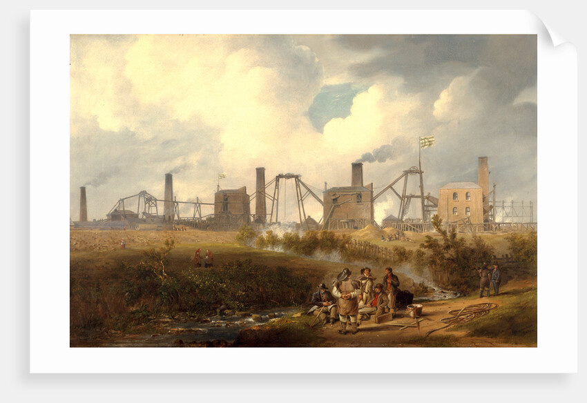 A View of Murton Colliery near Seaham, County Durham by John Wilson Carmichael