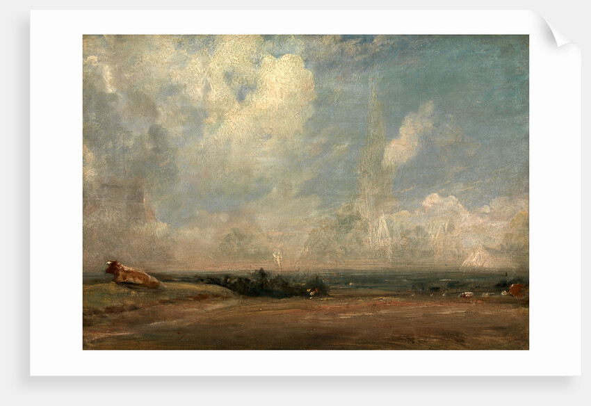 A View from Hampstead Heath (?), London by John Constable