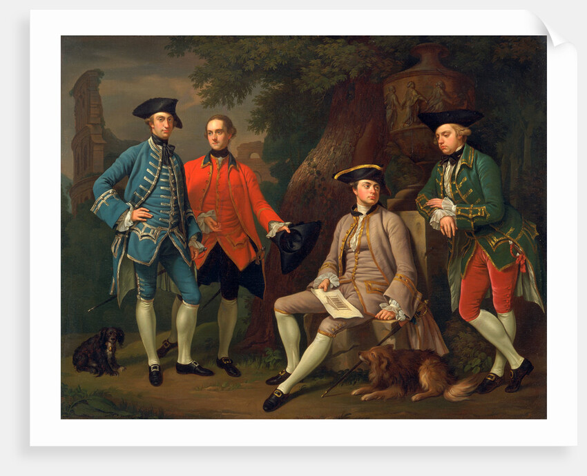 James Grant of Grant, John Mytton, the Hon. Thomas Robinson, and Thomas Wynne by Nathaniel Dance-Holland