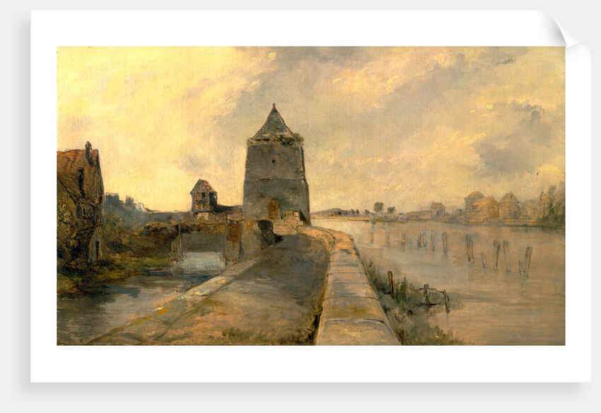 The Rhine at Constance (Konstanz-am-Rhein) Germany by Rev. Edward Thomas Daniell