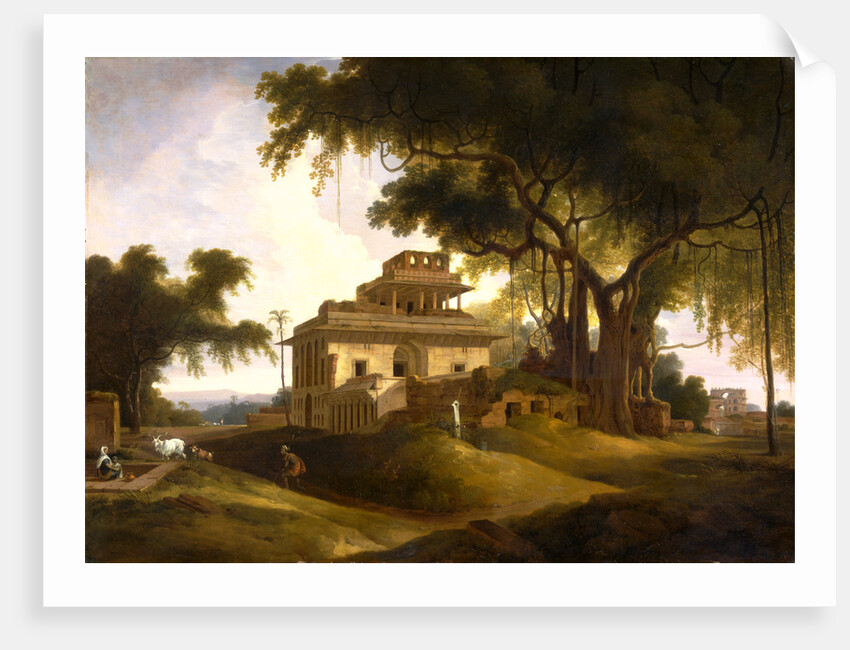 Ruins of the Naurattan, Sasaram, Bihar by Thomas Daniell
