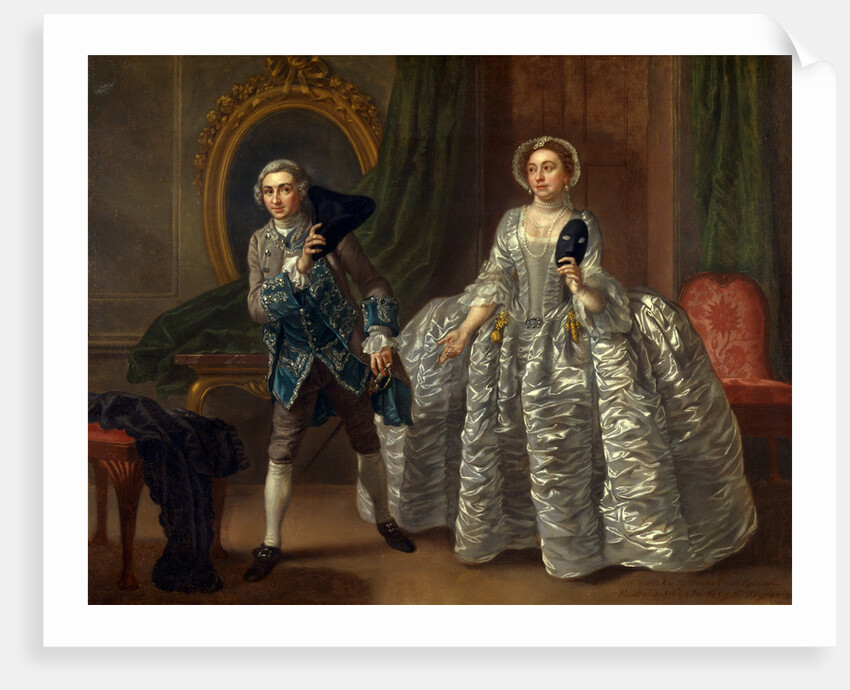 David Garrick and Mrs. Pritchard in Benjamin Hoadley's The Suspicious Husband by Francis Hayman