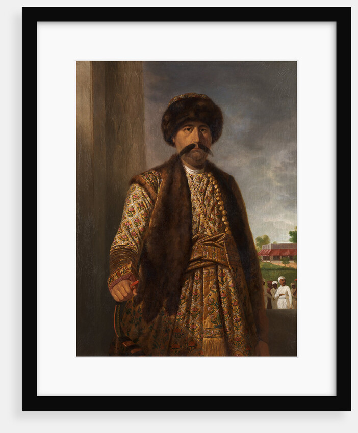 Shuja-ud-daula, Nawab of Oudh Shuja-ud-Daulah, Nawab of Awadh, holding a bow by Tilly Kettle
