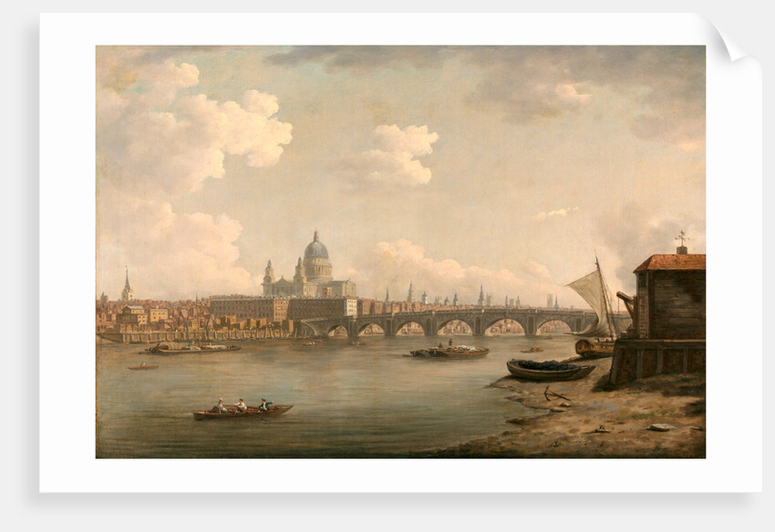 London, St. Paul's and Blackfriars Bridge by William Marlow