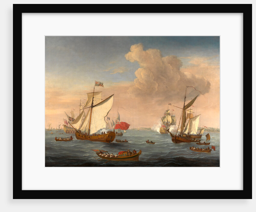 Ships in the Thames Estuary near Sheerness, Isaac Sailmaker, ca. 1633-1721 by Isaac Sailmaker