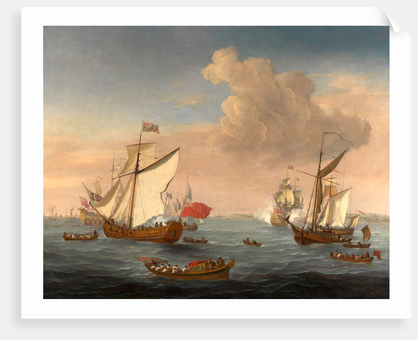 Ships in the Thames Estuary near Sheerness, Isaac Sailmaker, ca. 1633-1721 by Isaac Sailmaker