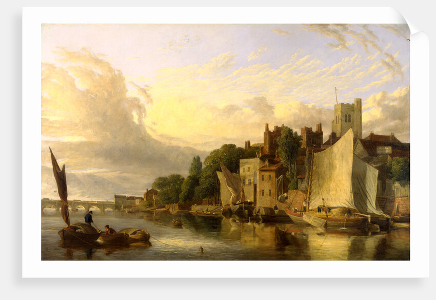 Lambeth from the River looking towards Westminster Bridge, London by James Stark