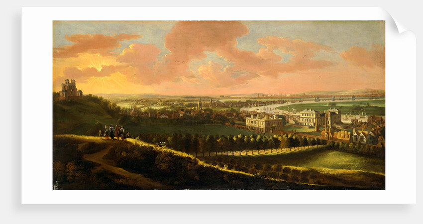 Greenwich, with London in the distance View of London from Greenwich Hill by Anonymous
