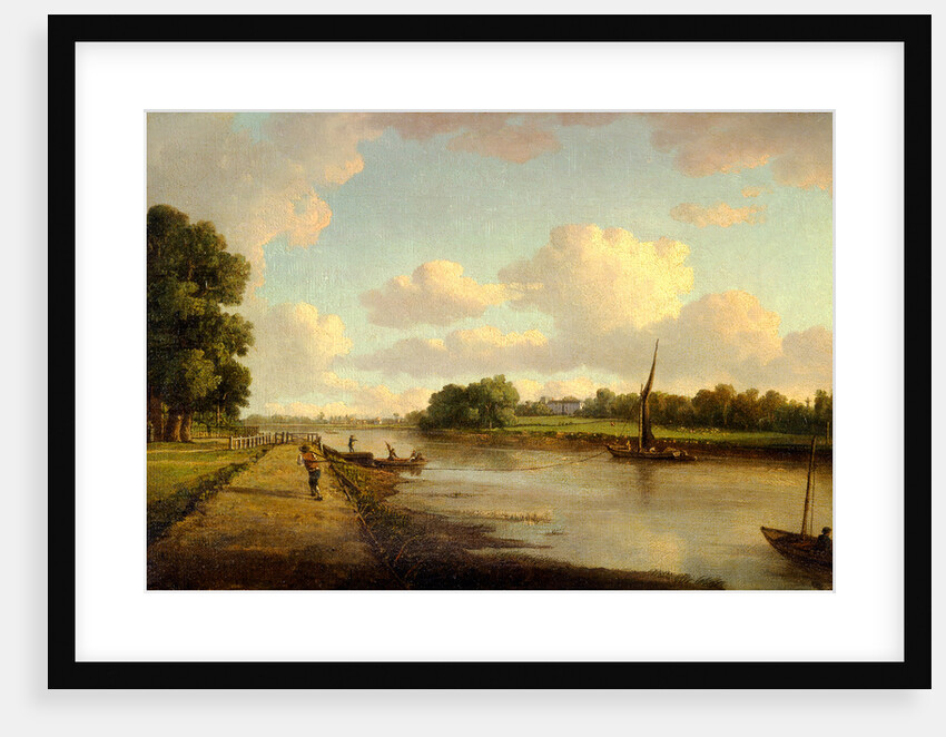 View on the River Thames at Richmond View on the River Thames at Richmond (?), London by William Marlow