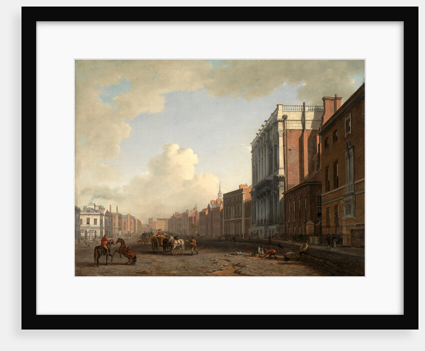 Whitehall, Looking Northeast London by William Marlow